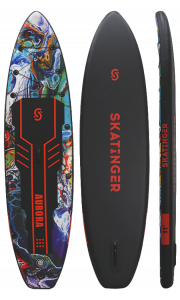Skatinger Aurora Black Allround Paddle SUP Board