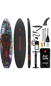 Skatinger Aurora Black Allround Paddle SUP Board