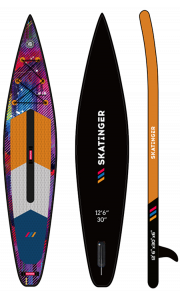 Skatinger CMYK Orange Racing SUP Board