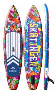 Skatinger Graffiti Red Touring Paddle SUP Board