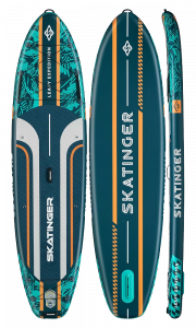 Skatinger Leafy Expedition Green Allround Paddle SUP Board