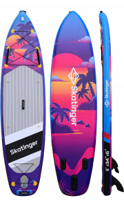 Skatinger Upgraded Sunset Allround Paddle SUP Board