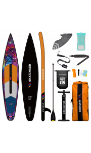 Skatinger CMYK Orange Racing SUP Board