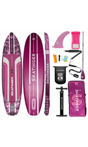 Skatinger Leafy Expedition Pink Allround Paddle SUP Board – Style, Stability & Endurance