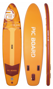 Tabla de SUP de remo todoterreno Skatinger Aurora amarilla – Espaciosa, estable y lista para toda la familia