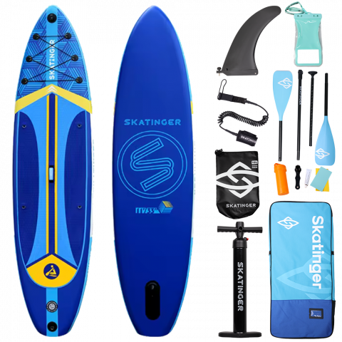 Skatinger Plans Blue Touring Paddle SUP Board