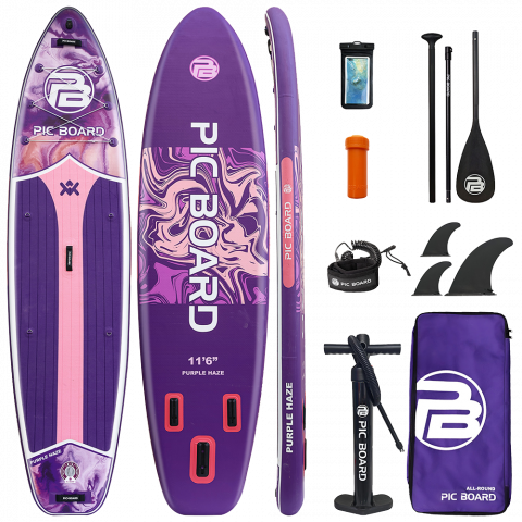 Skatinger Purple Fantasy Allround Paddle SUP Board