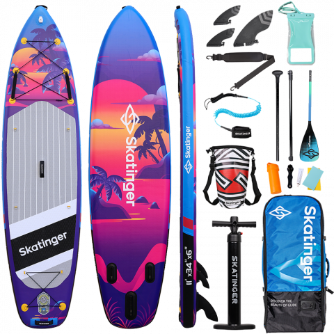 Skatinger Upgraded Sunset Allround Paddle SUP Board