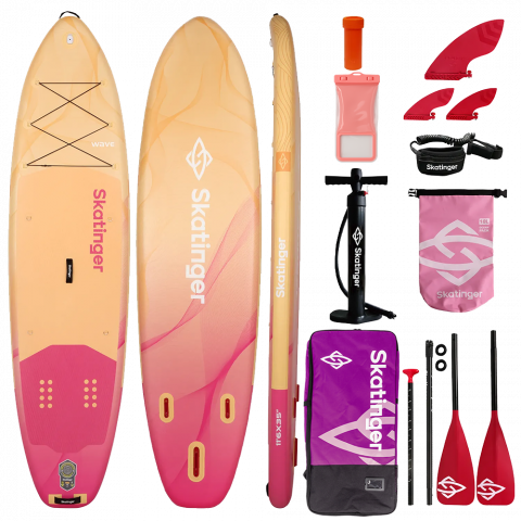 Skatinger Wave Yellow Allround Paddle SUP Board