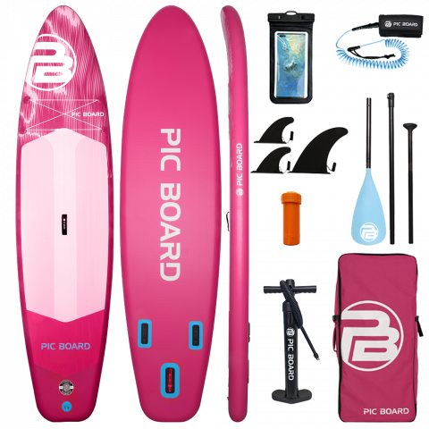 Skatinger Aurora Pink Allround Paddle SUP Board