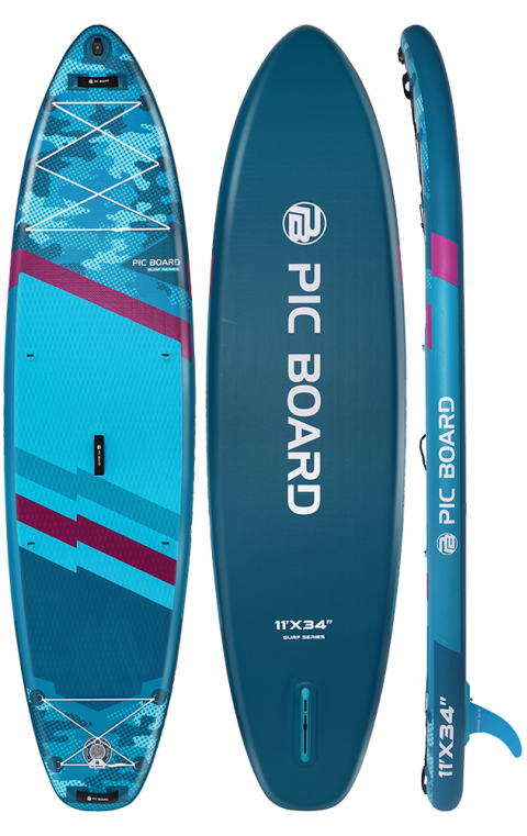 Skatinger Camouflage Blue Allround Paddle SUP Board