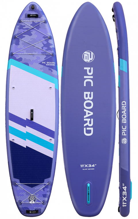 Skatinger Camouflage Purple Allround Paddle SUP Board