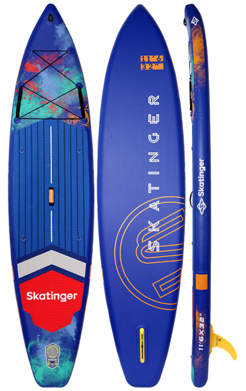 Skatinger Interstellar Blue Touring Paddle SUP Board