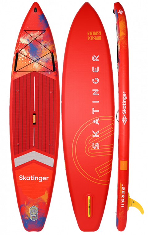 Skatinger Interstellar Red Touring Paddle SUP Board