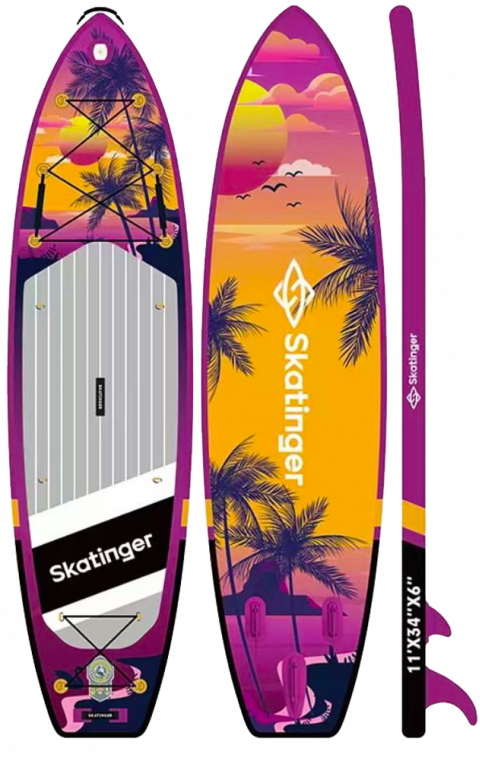 Skatinger Upgraded Sunrise Allround Paddle SUP Board