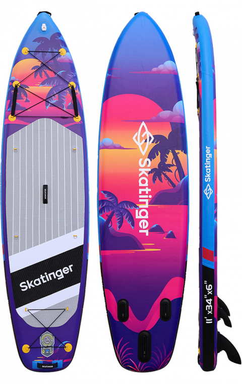 Skatinger Upgraded Sunset Allround Paddle SUP Board