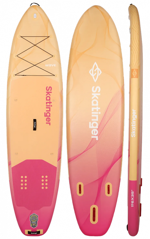 Skatinger Wave Yellow Allround Paddle SUP Board