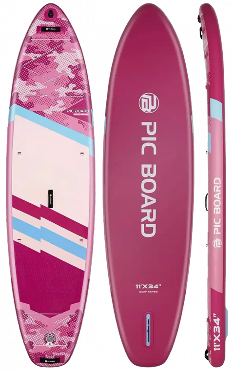 Skatinger Camouflage Pink Allround Paddle SUP Board