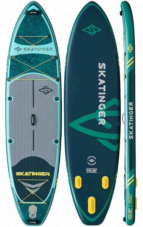 Skatinger Fishing Green Touring Paddle SUP Board