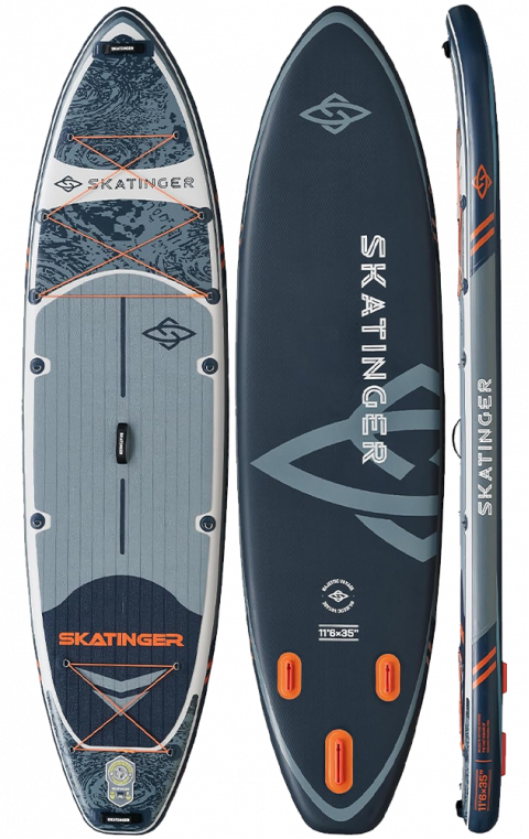 Skatinger Fishing Grey Touring Paddle SUP Board