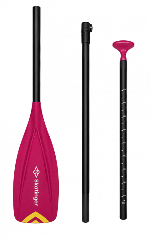 Skatinger Screen-Printed Fiberglass SUP Paddle