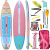 Skatinger White Night Glow Paddle SUP Board